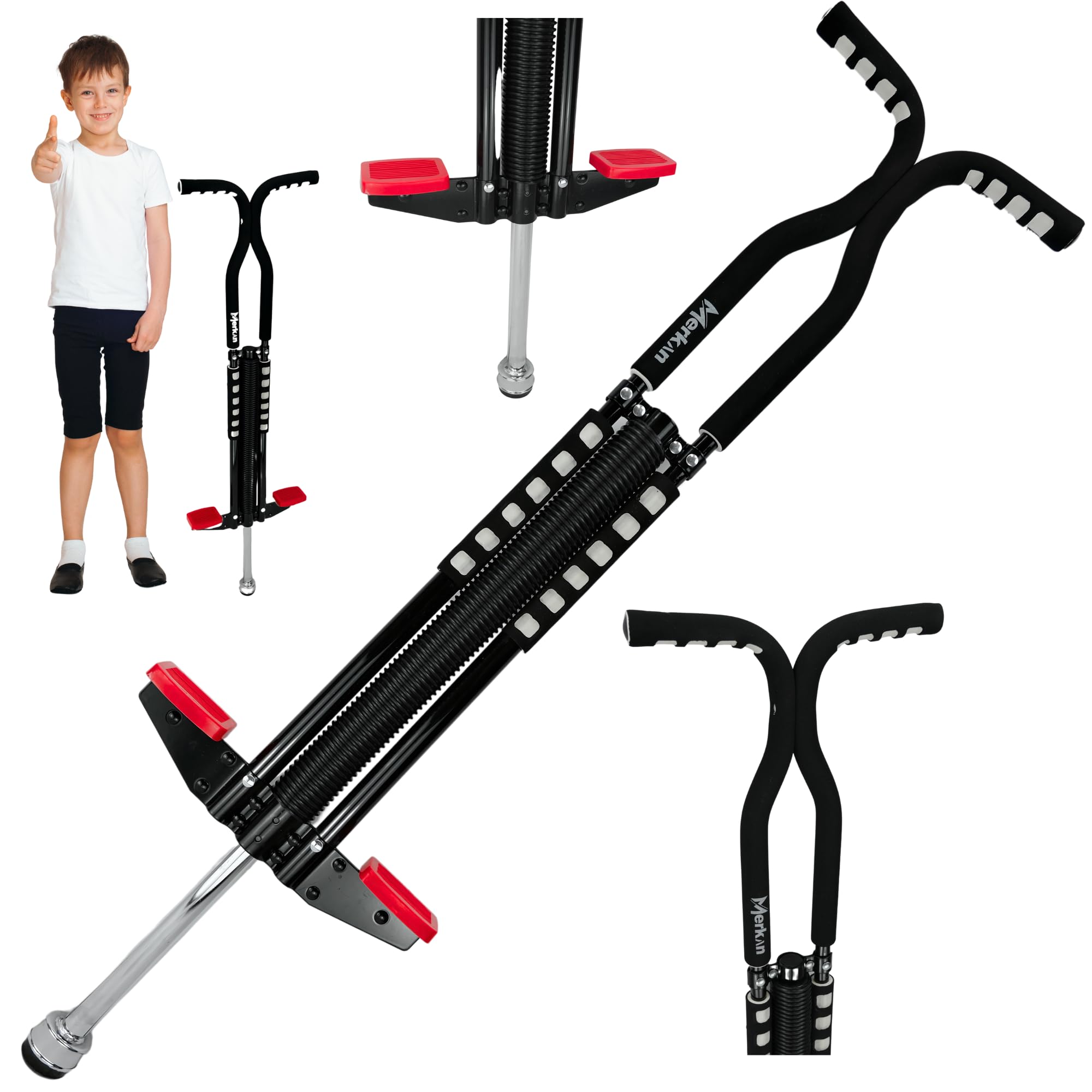 Pogo Stick, Jump Stick, Springstange, Kindermuster, Softschaum, 5+, bis 70kg