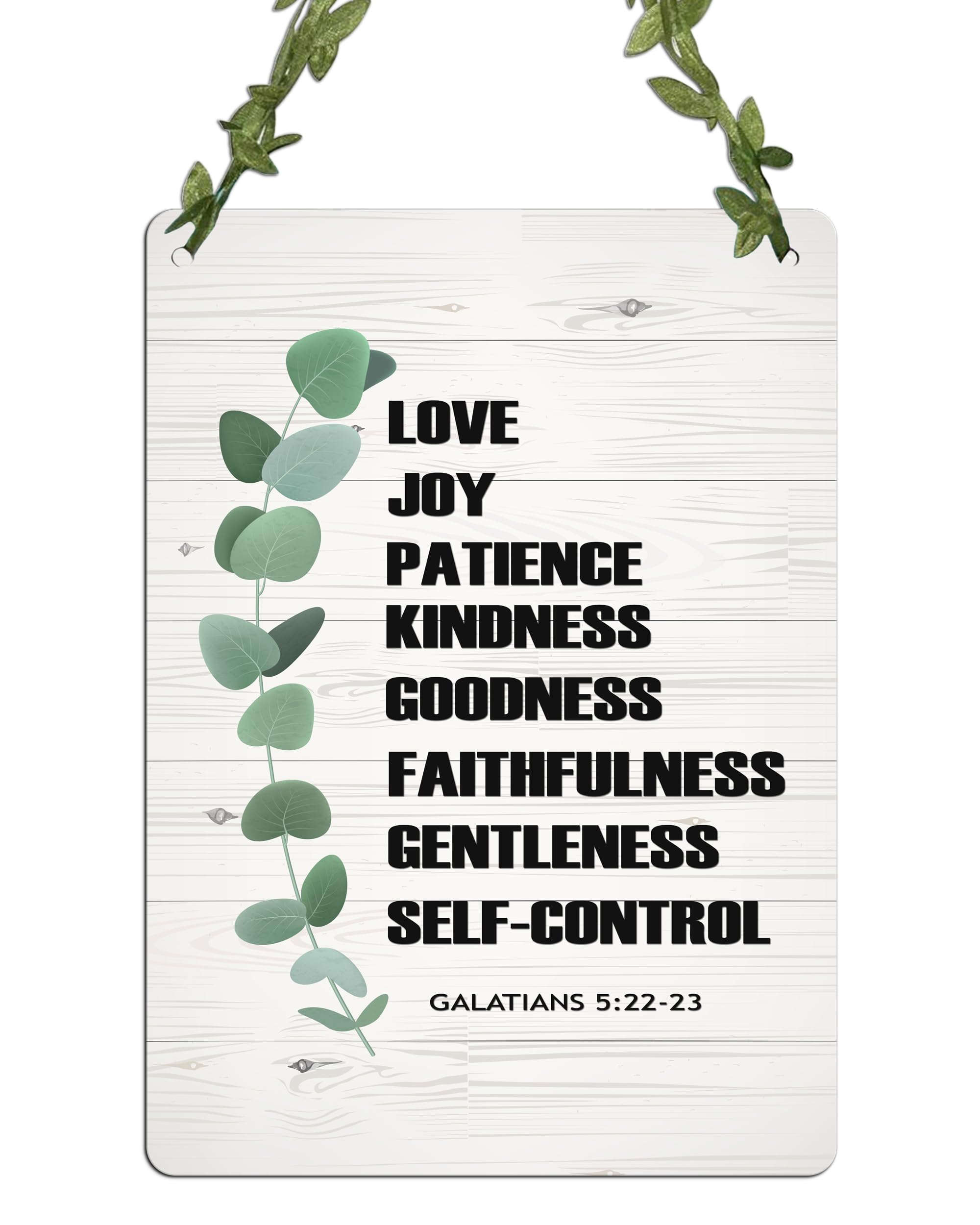AR Creative Love Joy Patience - Bible Verse Wall Hanging For Home Decoration, Bible Quotes MDF Wooden Wall Art, Bible Verse, Home, Office Decor, Wall Wood Hanger (7.87 inch x 11.41 inch)