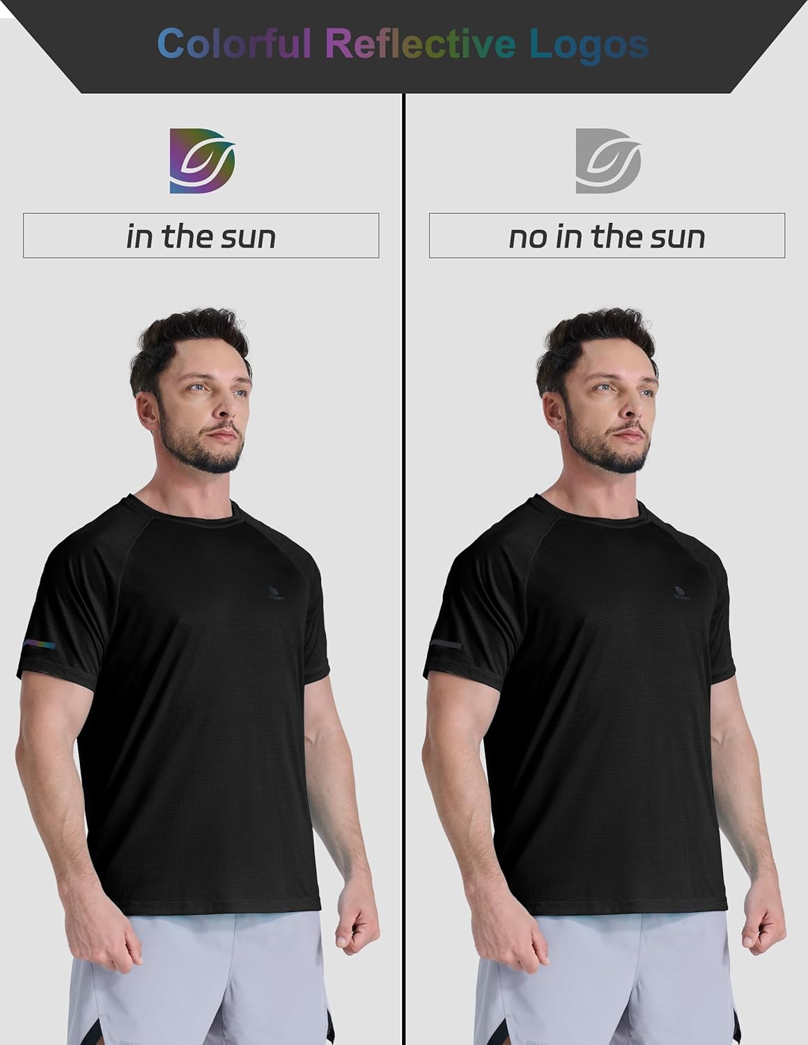 Men's Short Sleeve Workout Shirts Quick Dry Lightweight T-Shirts Gym Running Athletic Tshirt for Summer - Image 4