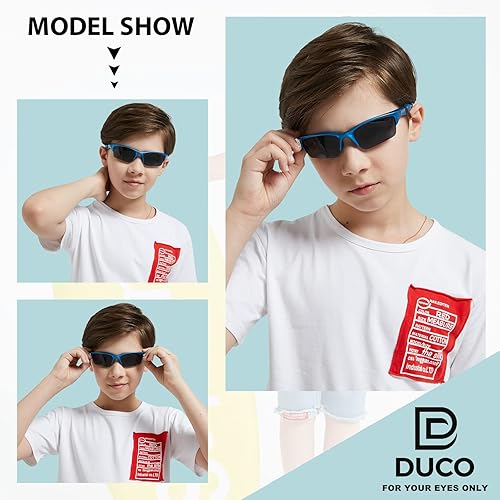 Miniatura 2 de DUCO K014 - Lentes de sol polarizados para niños y niñas de 4 a 8 años