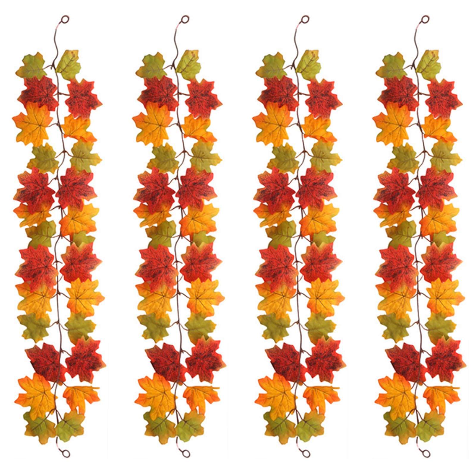 4 Pack Fall Leaf Garland, 39.3in/Piece Autumn Decor, Autumn Leaves Garland