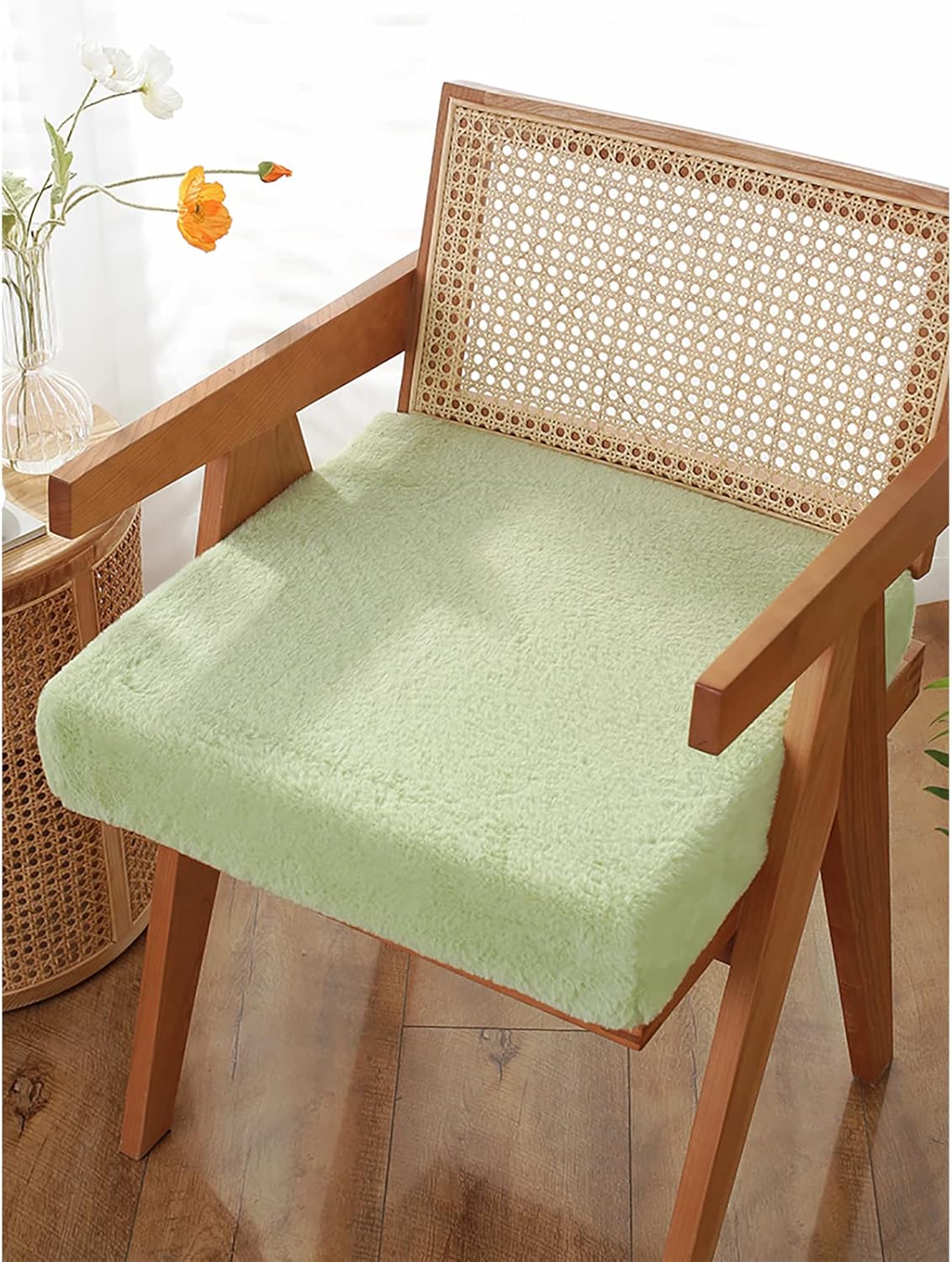 Modern couch cushion,Plush Square Non Slip Cushion Comfort Soft Seat Pad Washable Cover,Solid Color Memory Foam
