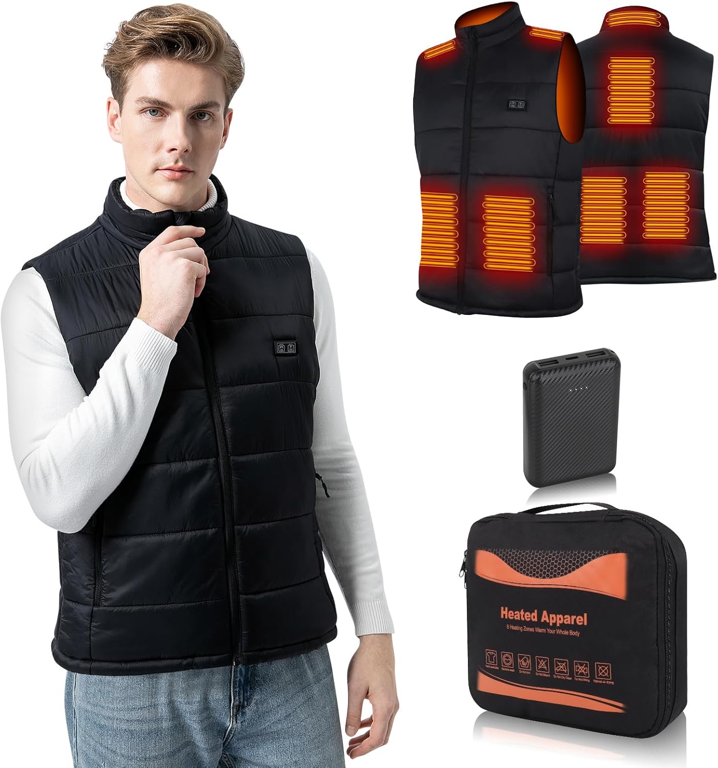 BIAL Veste Chauffante Femme, Gilet Chauffant avec Batterie Incluse de  16000mAh 7,4V,Gilet Chauffant Femme avec Batterie Veste Chauffante pour Ski  en Plein air Randonnée Chasse Camping : : Mode