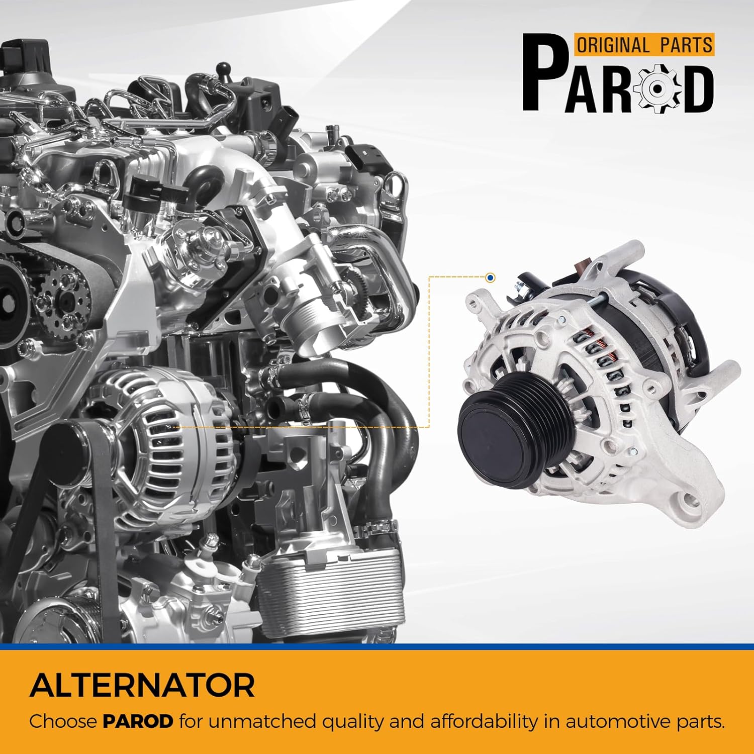 PAROD 1042113470 Alternator 12V 135A Fit for 2016-2022 Acura ILX, 2015-2020 TLX, 2015-2019 Honda CR-V,CW 7-Groove Pulley