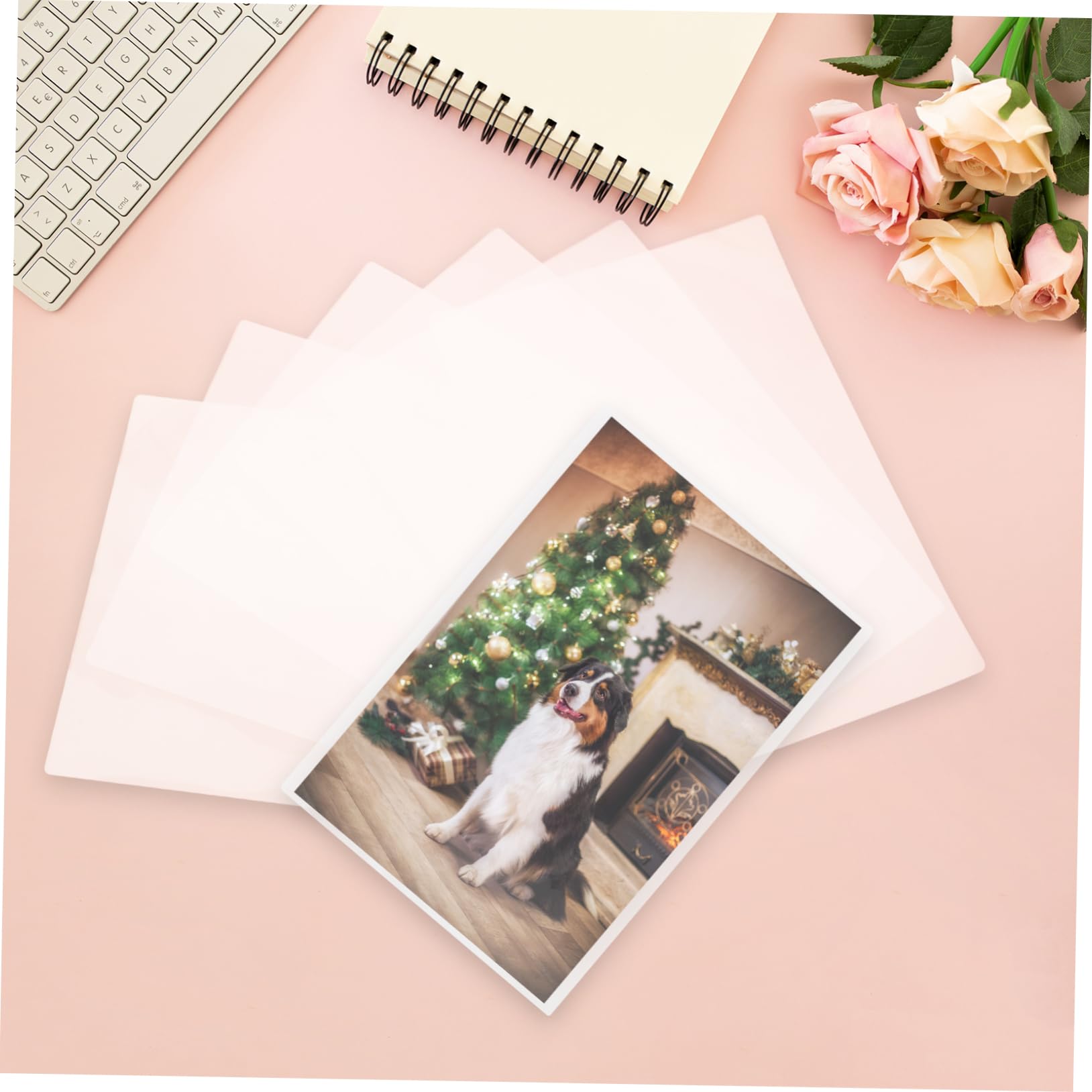 Transparente Laminierfolien für Fotos und Dokumente Pet/eva für Büro und Zuhause 100 Stück Packung