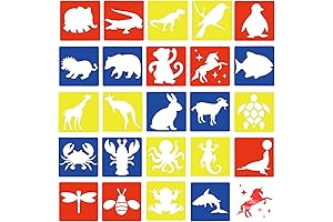 ELANE Reusable Animal Stencils for Kids