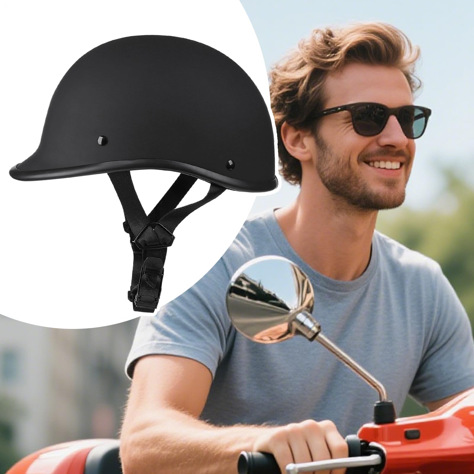 Kask motocyklowy Wygodny System Szybkiego Odpinania | Kask do jazdy na deskorolce Do jazdy na rowerze, deskorolce, wspinaczki, łyżwach, dla mężczyzn, kobiet, młodzieży, żony,