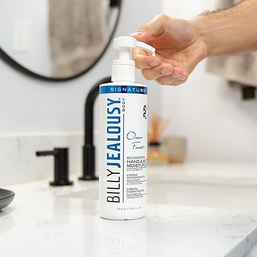 Miniatura 3 de Billy Jealousy Ocean Front Crema hidratante para manos y cuerpo con vitamina E y aceite de soja, 16 onzas líquidas