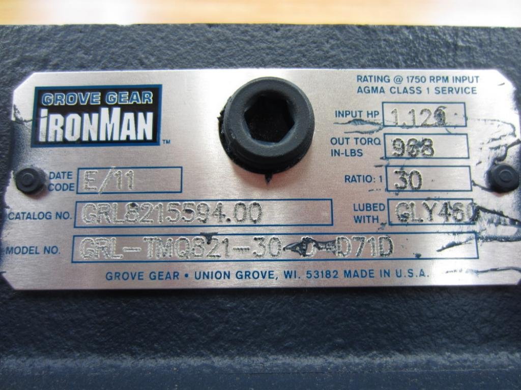 Amazon.com: Grove Gear GRL8215594.00 Gear Reducer Ratio: 1 30  GRL-TMQ821-30-D-D71D : Industrial & Scientific