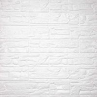 Vista 9 de Paneles de pared de espuma autoadhesivos 3D, cubre 22.8 pies cuadrados, calcomanías de papel tapiz de piedra de ladrillo para decoración de pared