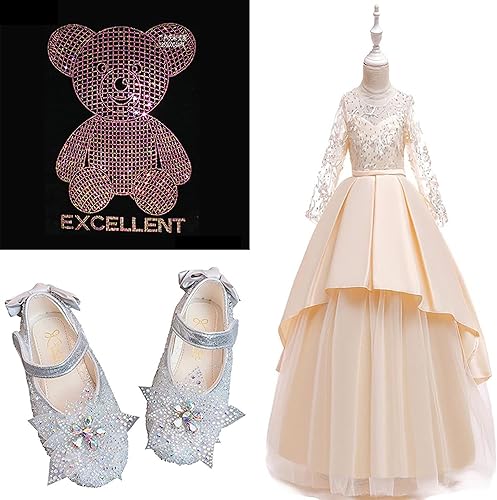 Miniatura 7 de Niziky 2880 cristales de diamantes de imitación termofijos, SS10 de 0.110 in de cristal de zafiro con parte trasera plana, cristal de Hotfix redondo