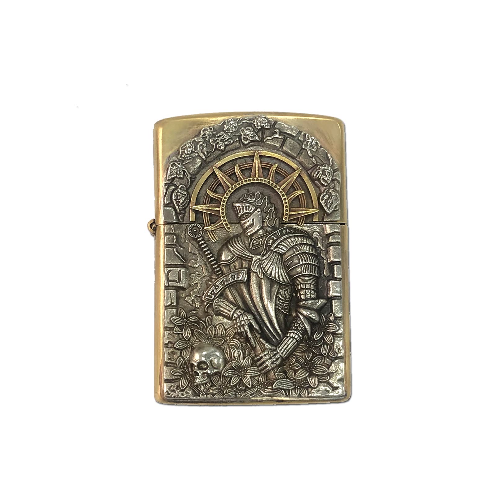 Brass Lighter Case Handmade Gift for Men,Lighter Pouches Protective Storage Case Holder for Father, Boyfriend, Husband Stylish Design for Home