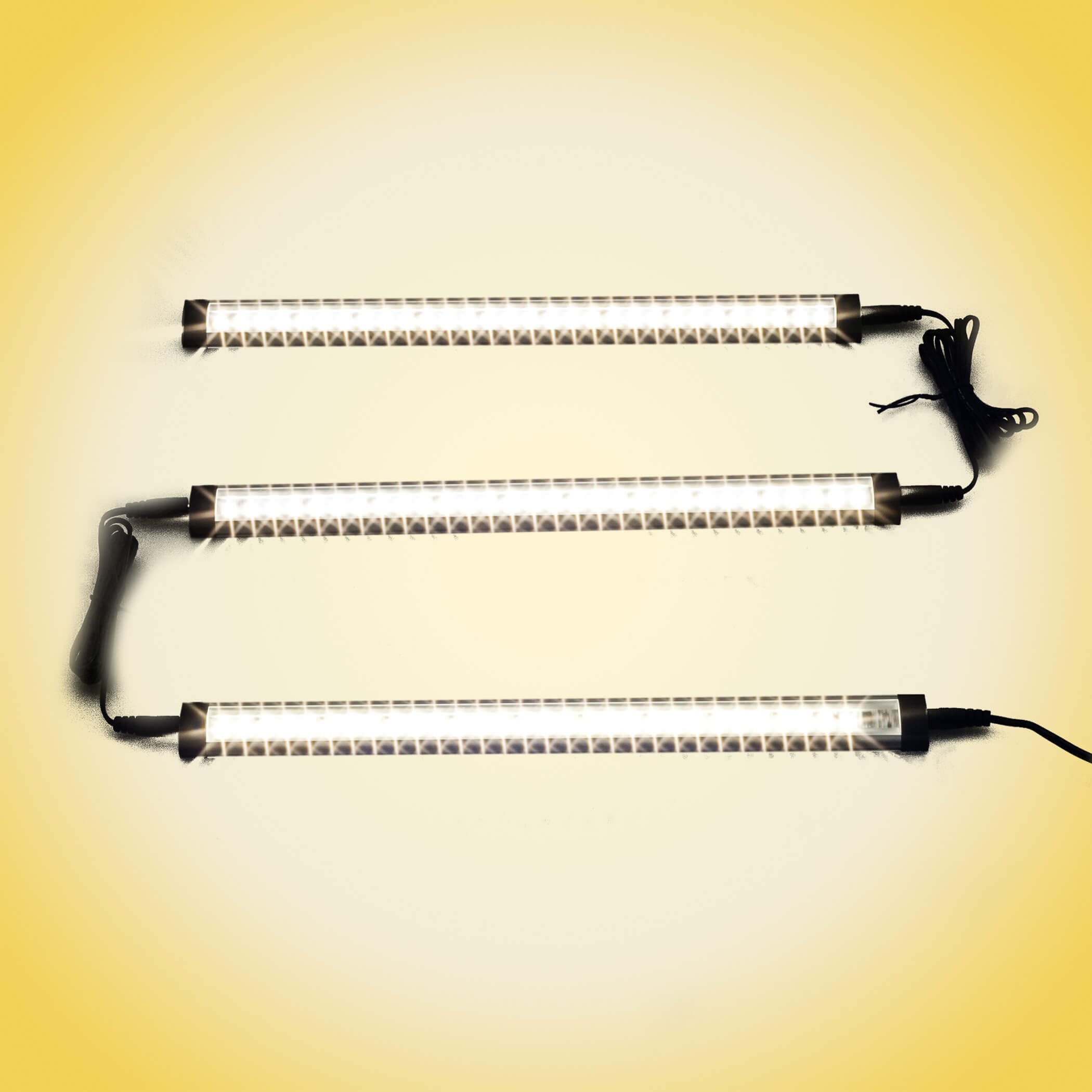 SEBSON LED Unterbauleuchte dimmbar, 3er Set, Touch Funktion, LED Leiste 30cm, Lichtleiste 10,5W 750lm warmweiß, Küchenlampe inkl. Netzteil und Montagezubehör