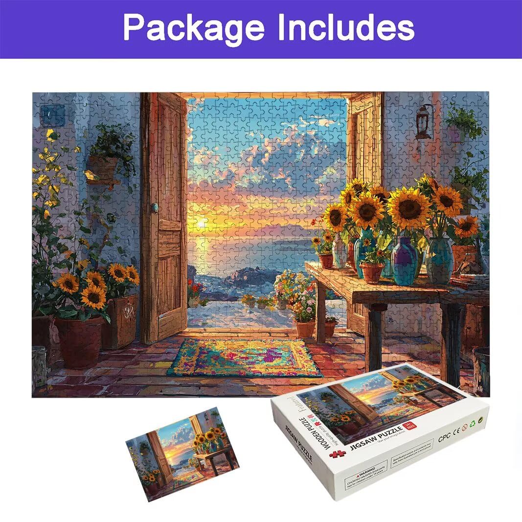 Włochy puzzle dla dorosłych 5000, 5000 puzzli dla dorosłych, 156,5 x 105,5 cm twarde niemożliwe drewniane puzzle, wymagająca gra dla całej rodziny, wystrój domu, motyw: (krajobraz), -8823