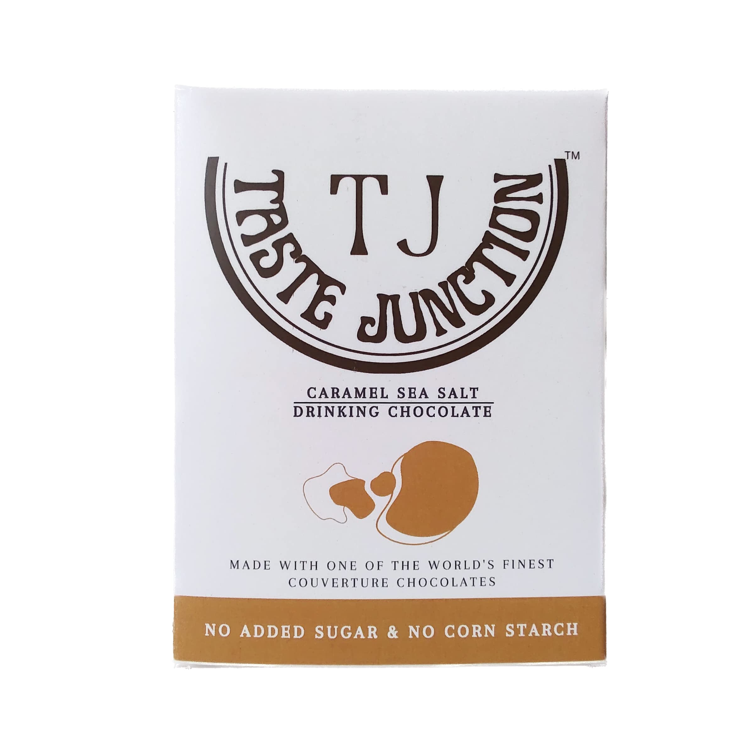 Premium Salted Caramel Drinking Chocolate Mix | Guilt-Free <0.2g Sugar | Belgian Couverture | 6 Instant Sachets | Healthy Indulgence