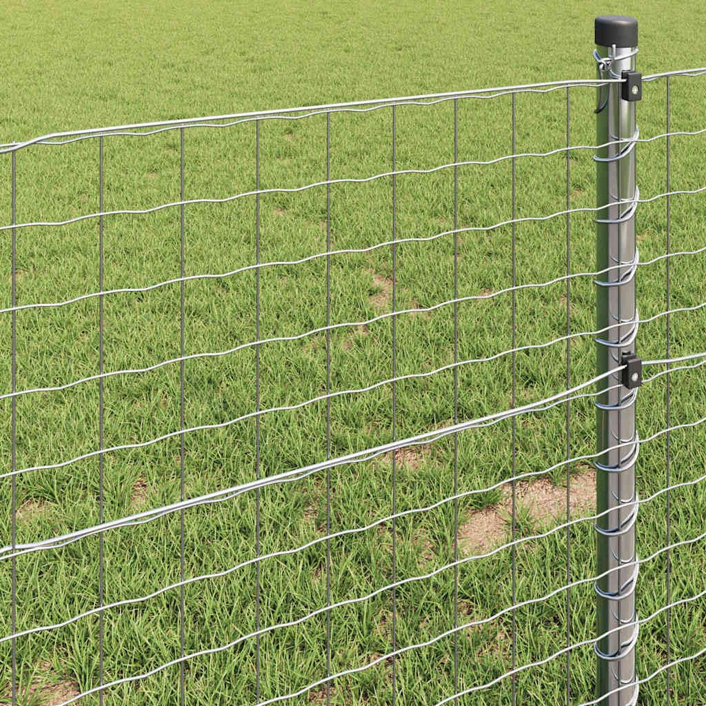 Valla de malla de alambre recubierta de PVC, 8 metros de longitud y 8 metros de altura, 8 m x 0 m, con malla de 100 x 100 mm, valla europea recubierta de PVC negro y verde