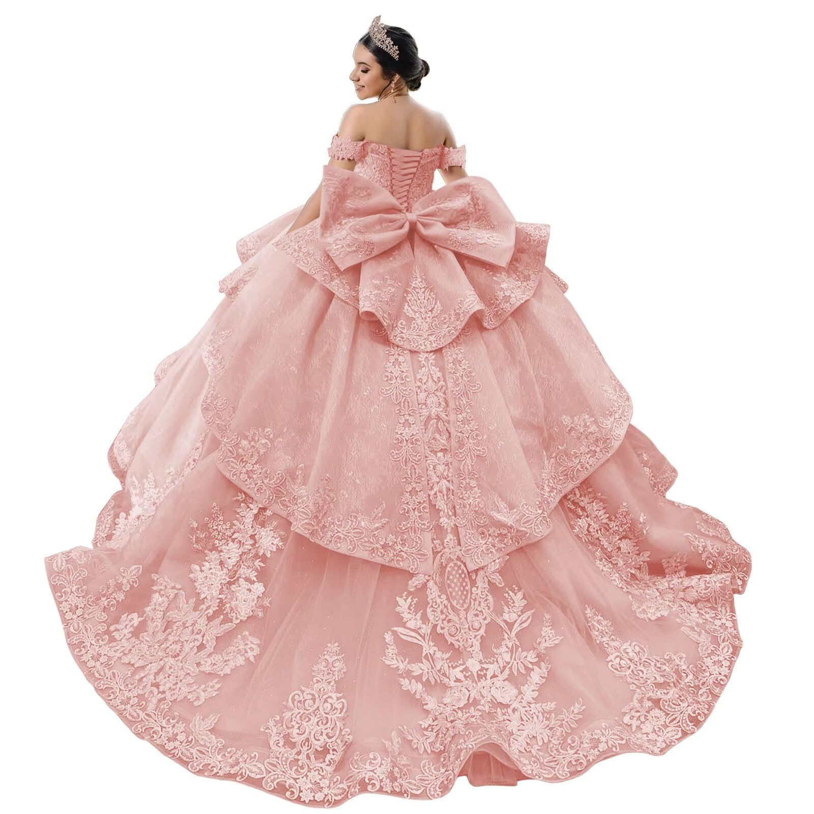 Amazon.com: Mouccy Luxury Layered Petite Quinceanera Dresses Black Lace Quince Dress with Train Beaded Sweet Sixteen Dresses with Bow 0: Clothing, Shoes & Jewelry Amazon.com: Mouccy Luxury Layered Petite Quinceanera Dresses Black Lace Quince Dress with Train Beaded Sweet Sixteen Dresses with Bow 0: Clothing, Shoes & Jewelry