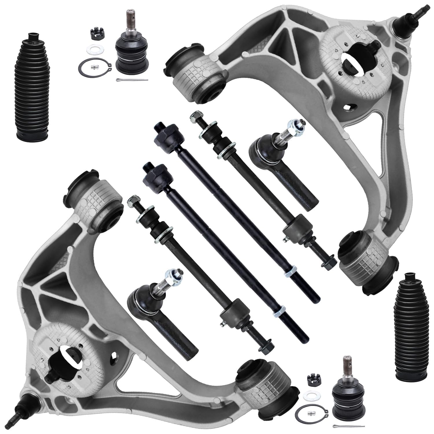 Detroit Axle - RWD 12pc Front End Kit for 2013-2018 Ram 1500, 2019-2023
