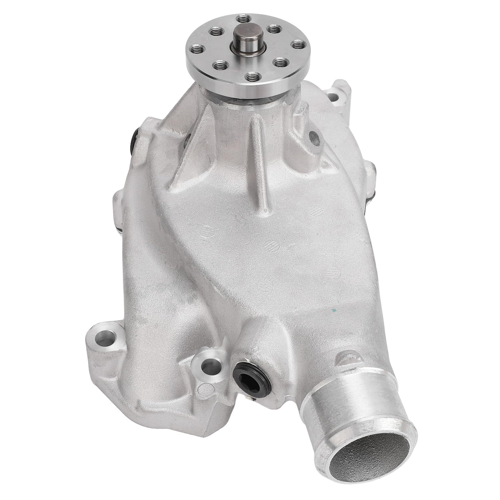 Cocoarm Pompa dell'acqua Corta Ad Alto Volume, Girante Diritta Pompa dell'acqua Ad Alto Flusso Meccanica in Metallo, Gomma Satinata Spazzolata, Flusso di Refrigerante del 40% in più per Motore 454