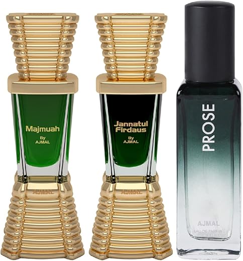 Ajmal Majmua and Jannatul Firdaus each of 10ml & Prose EDP 20ML Pack of 3 (Total 30ML) for Men & Women