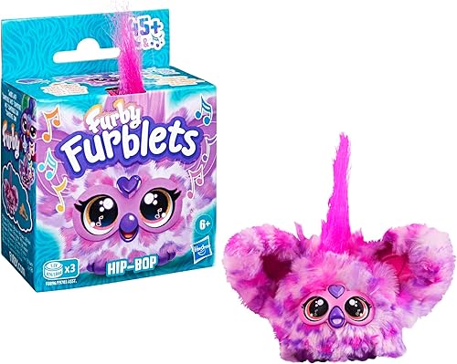 Miniatura 3 de Furby Furblets Hip-Bop Mini Friend, más de 45 sonidos, música hip hop y frases furbish, juguetes de peluche electrónicos para niñas y niños de 6