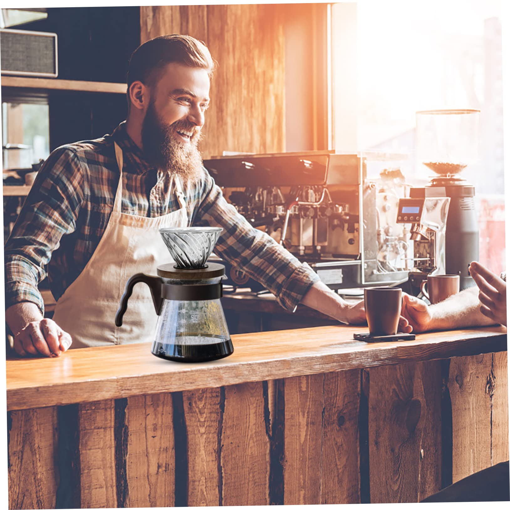 Entonnoir à Café Réutilisable en Verre Noir, pour Maison et Voyage