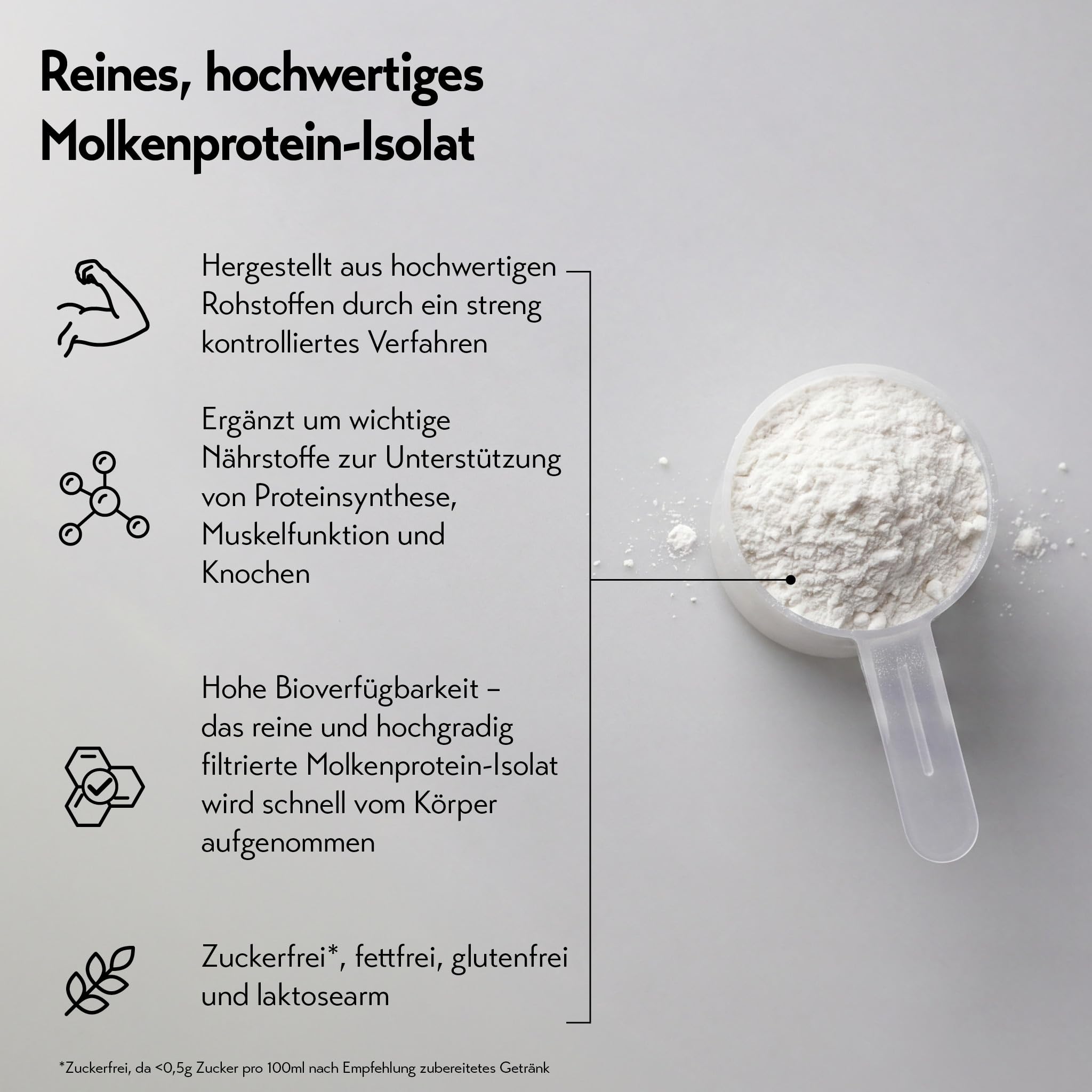 pureSGP® Clear Protein Peach Ice Tea[500g] Whey-Isolat in Apothekenqualität | Erfrischender Peach Iced Tea Geschmack. Klar, leicht und optimal in Wasser löslich. Zuckerfrei und mit hoher Bioverfügbarkeit