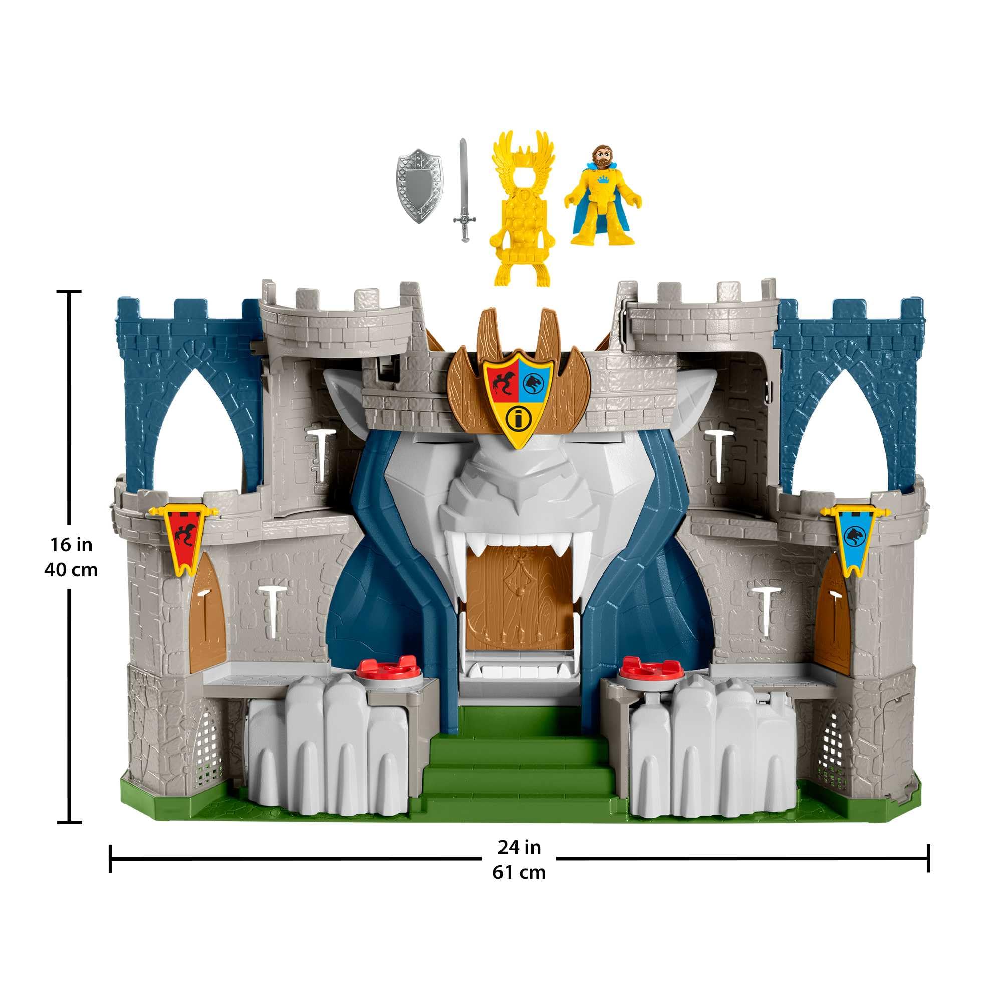 Fisher-Price Imaginext Castillo aventuras Set de juego con figura de juguete y accesorios, regalo para niños +3 años
