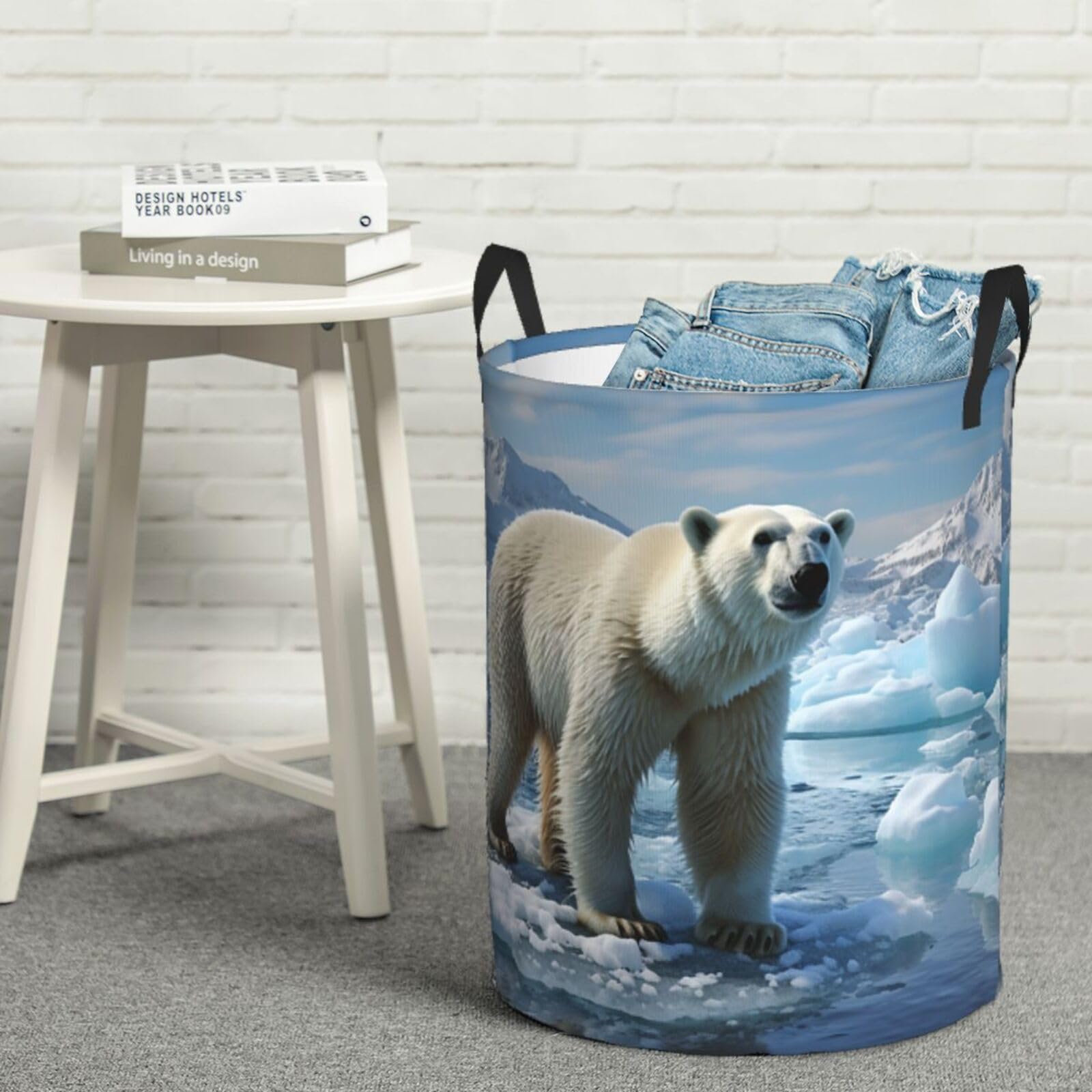 Panier à Linge Pliable En Toile - Léger, Imperméable, Pour Chambre, Salle De Bain Ou Dortoir - 6