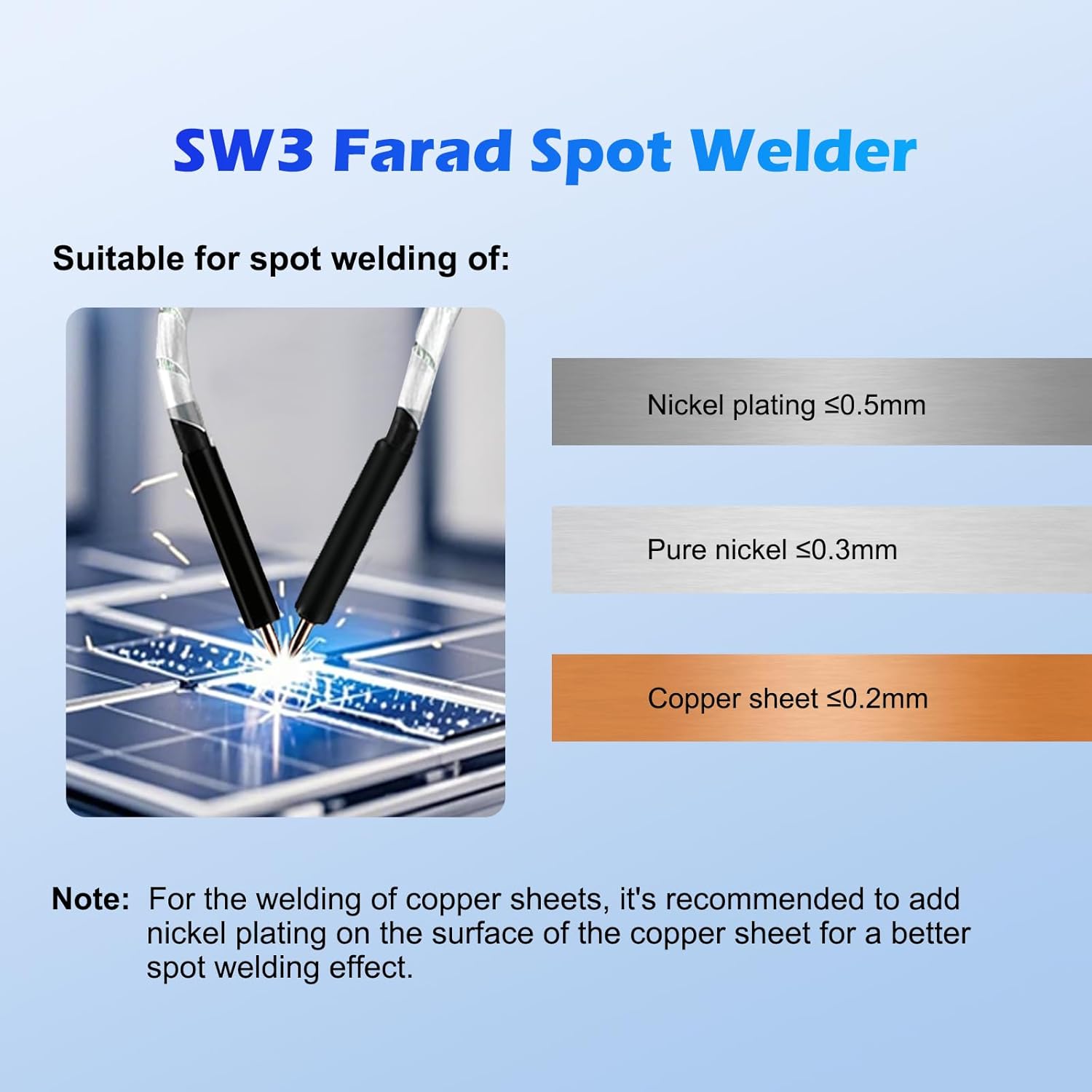 SEQURE SW3 Spot Welder 2500A Capacitor Spot Welding Equipment Farad Auto and Manual Mode for 18650, 21700 Lithium Battery Pack Building with Foot Pedal, Split and Integrated Handles