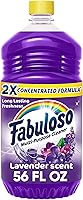 Vista 1 de Fabuloso Limpiador multiusos y limpiador de suelos, concentrado 2 veces, aroma a lavanda, 56 onzas líquidas