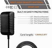 Vista 3 de CJP-Geek Adaptador de CA compatible con Uniden Bearcat NASCAR BC350C BC205XLT BC 400XLT Escáner de policía