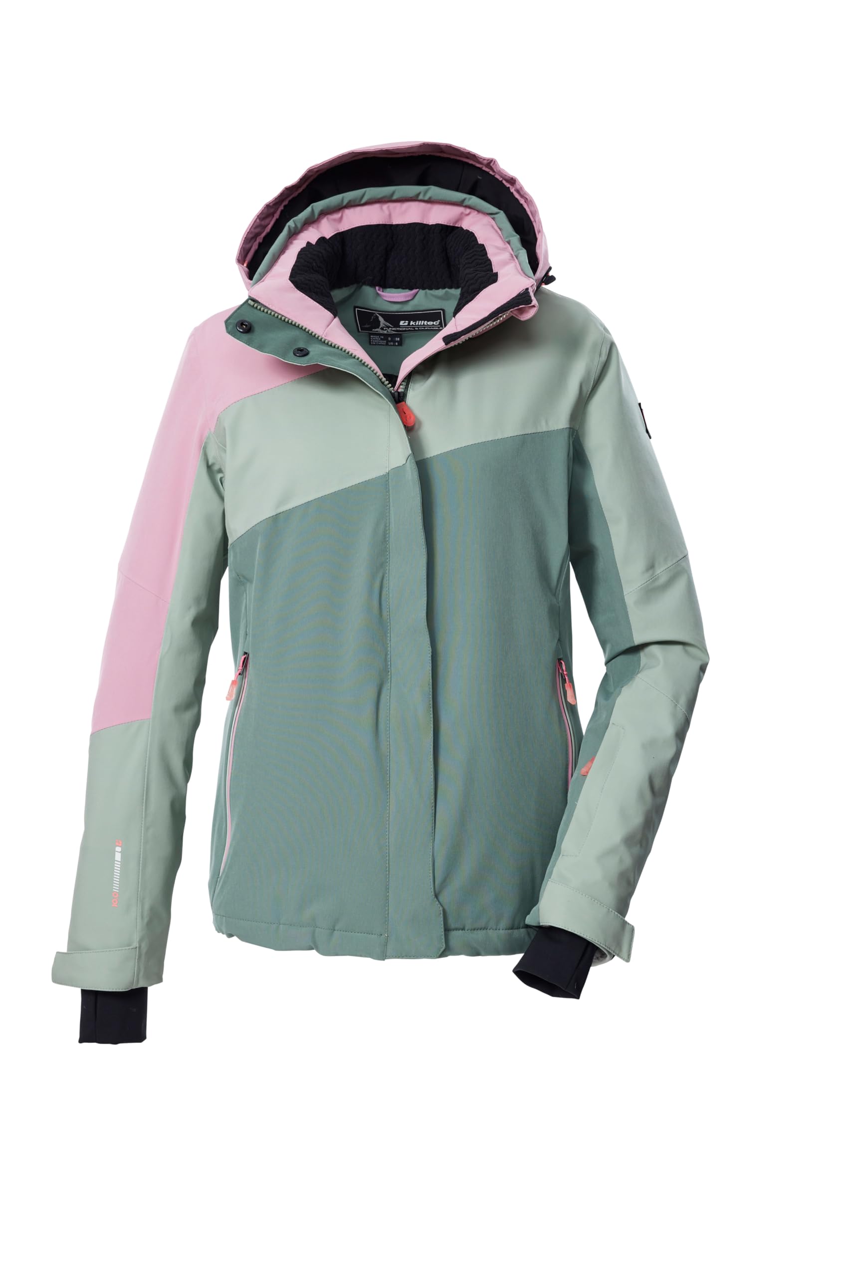 Killtec Damen Ksw 26 Wmn Ski Jckt Skijacke/Funktionsjacke mit abzippbarer Kapuze und Schneefang