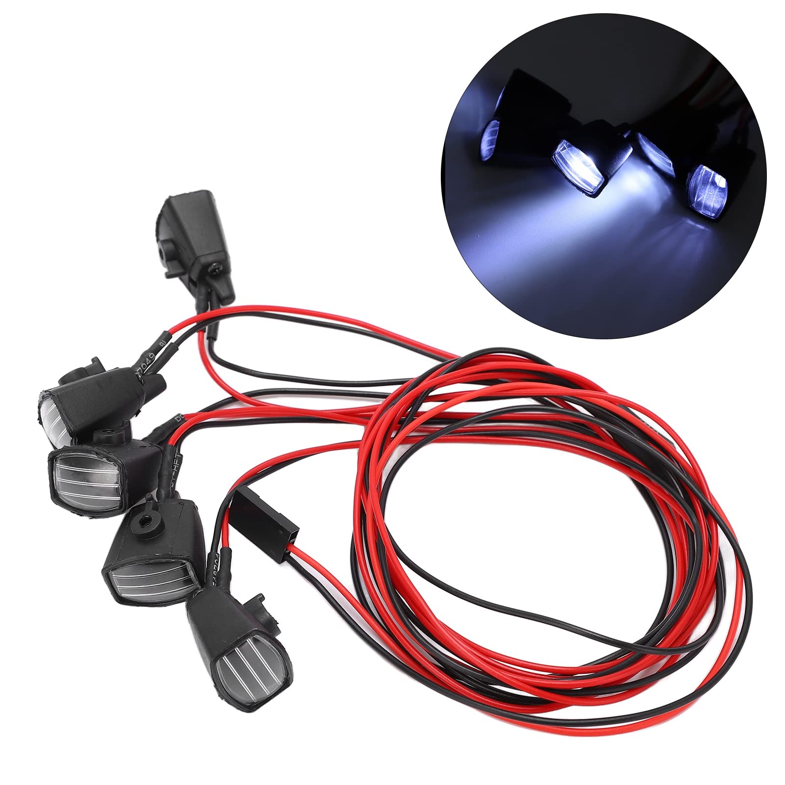 Fanali Rimorchio Led Set Di 2 Luci LED RC Bianche Fisse 5mm - Per