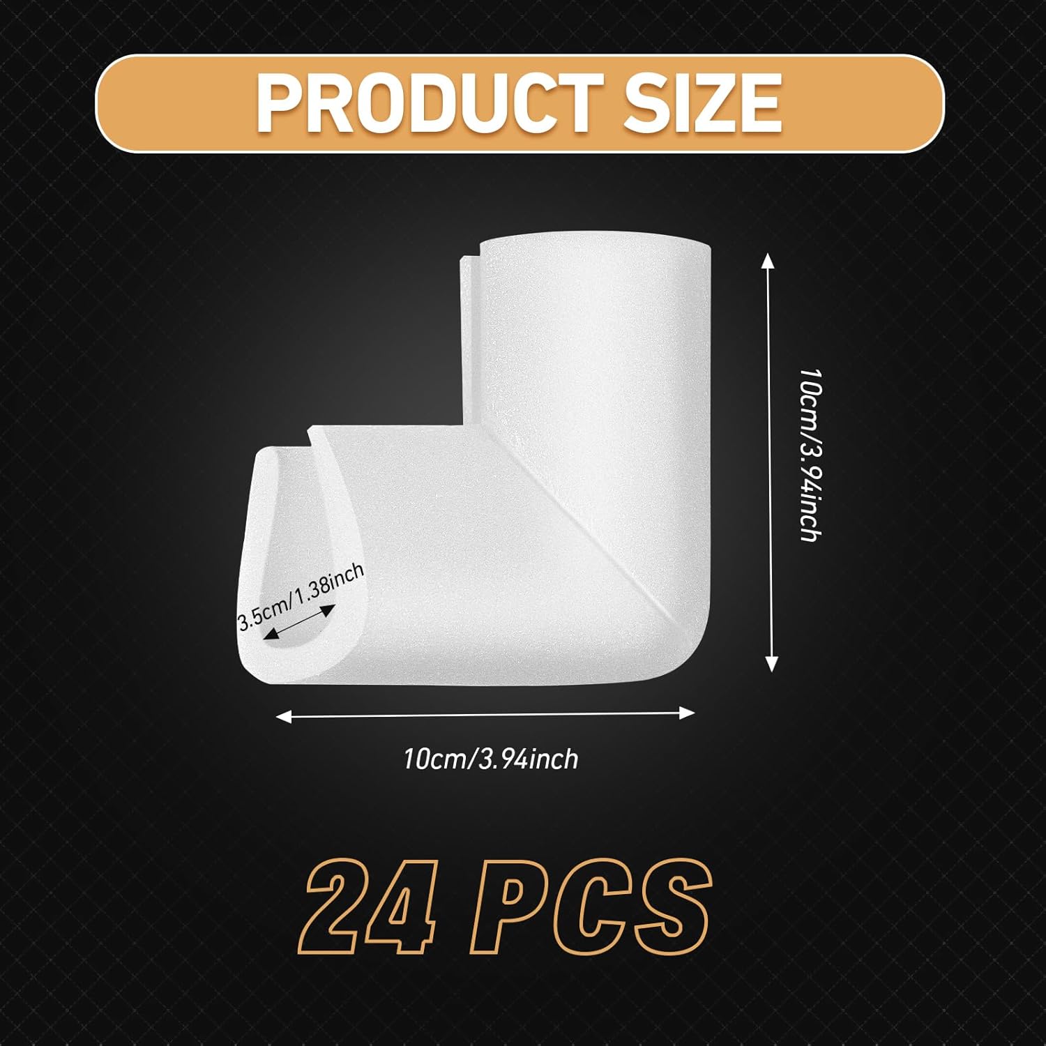 Frienda 24 Pcs Foam Corner Protectors for Moving Mirror TV Box Frame Edge Protection Corners for Pictures Photo Shipping Packaging Holiday Gift Wrapping