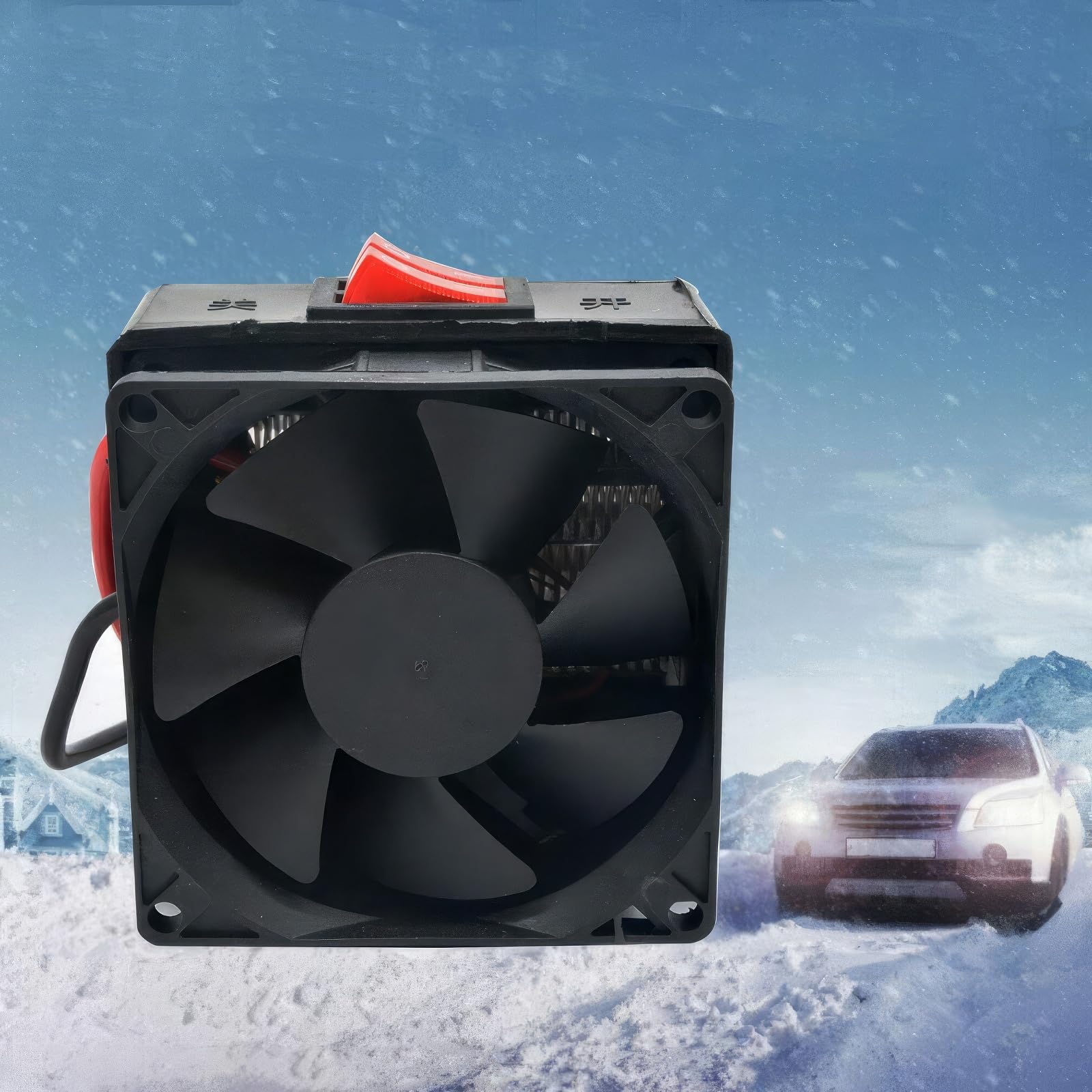 Riloer Draagbare autoverwarming 2 in 1, snelle verwarming auto