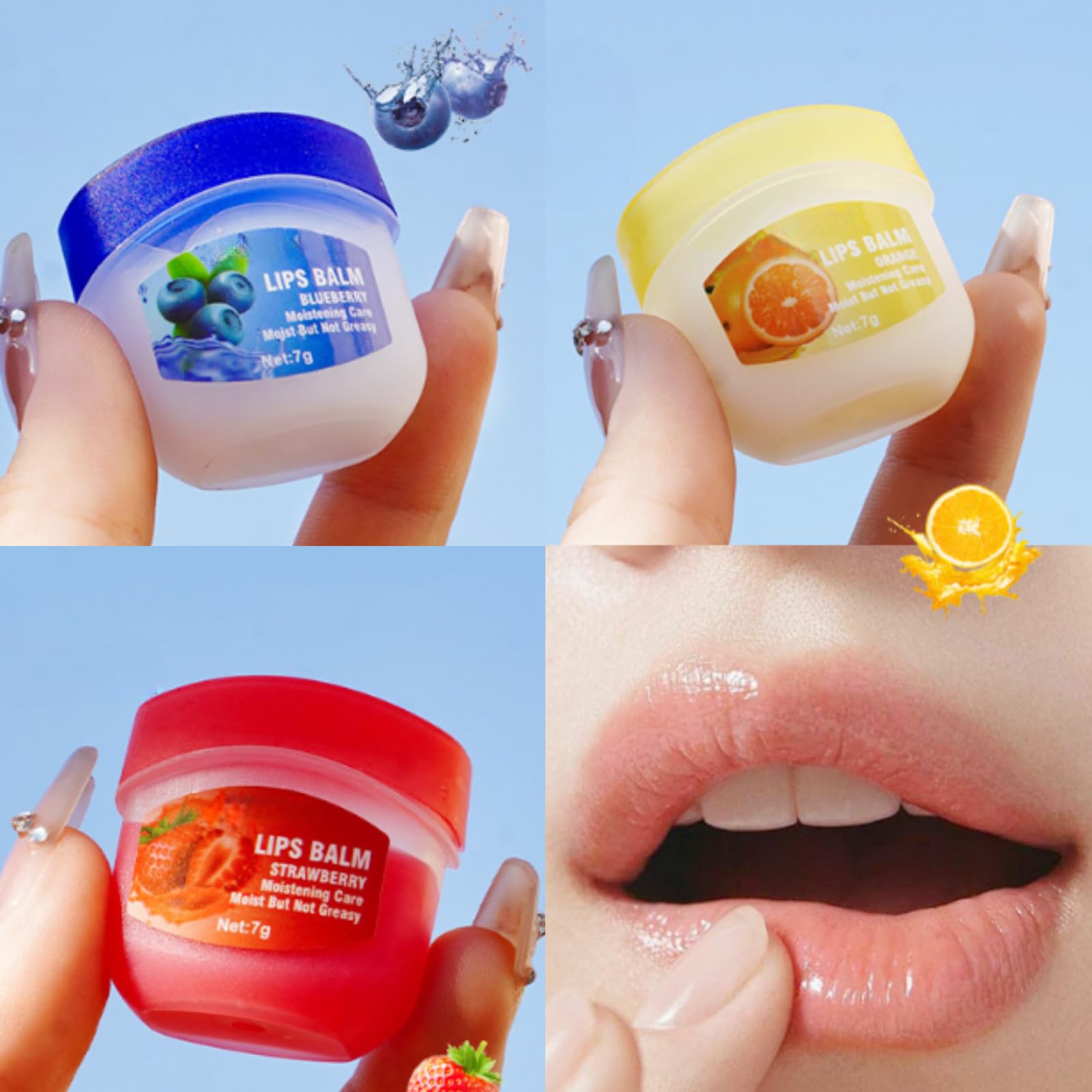 16PCS Lip Balm Set, Mini Lip Balm Multipack with 8 Fruity Flavours Moisturizing, Hydrating Lip Balms for Daily Lip Care, Lip Repair for Cracked Dry Lips - Image 3
