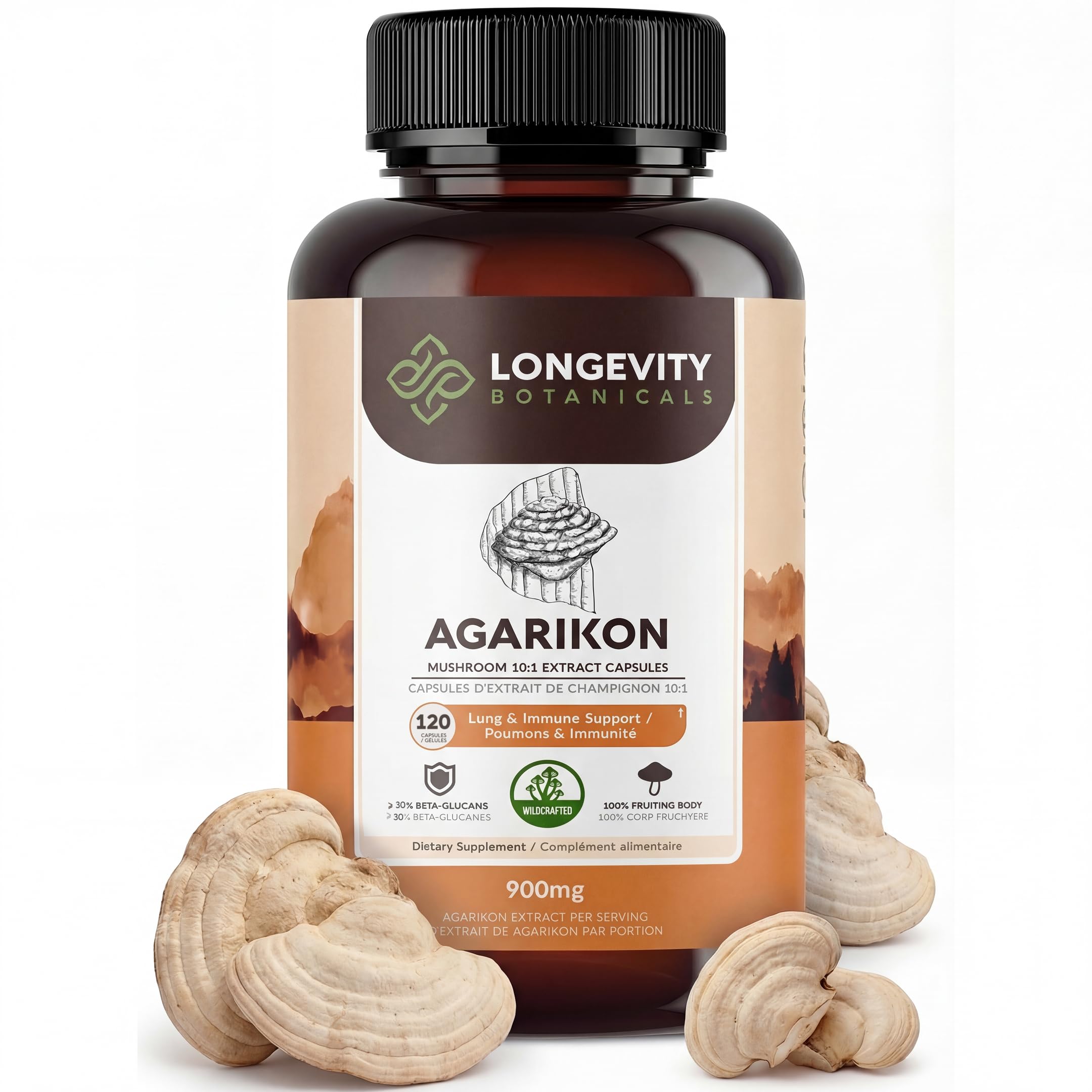 Amazon.com: Longevity Botanicals Agarikon Mushroom Capsules