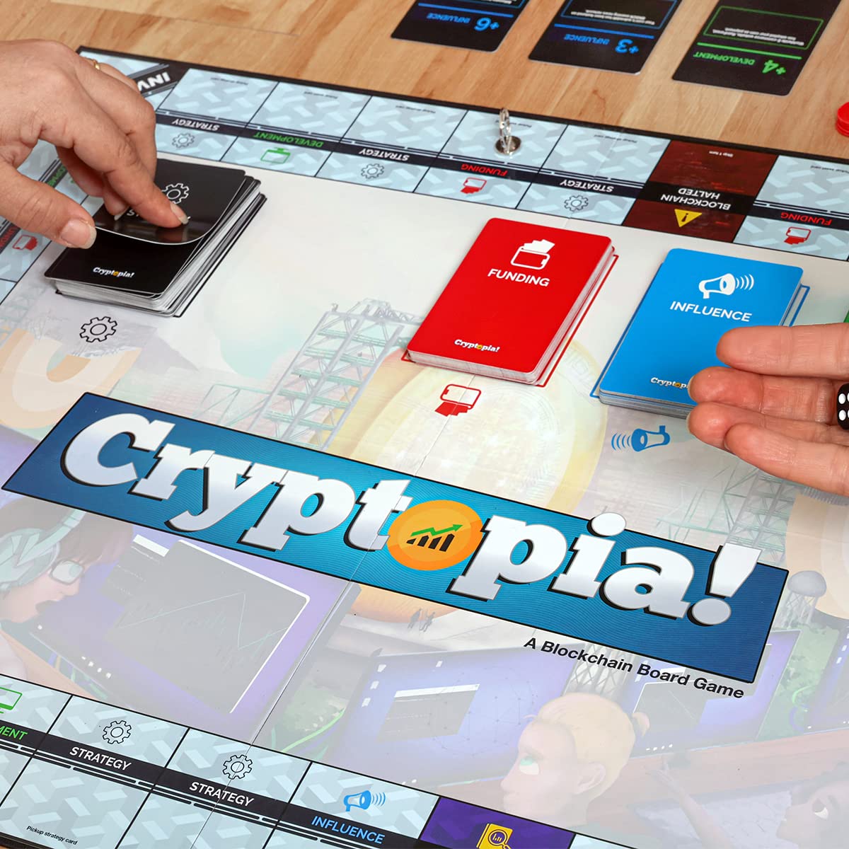 Cryptopia A Blockchain Board Game Crypto Themed Family Fun, Collect and  Invest, 2-6 Players, Ages 8+ : Amazon.sg: Toys