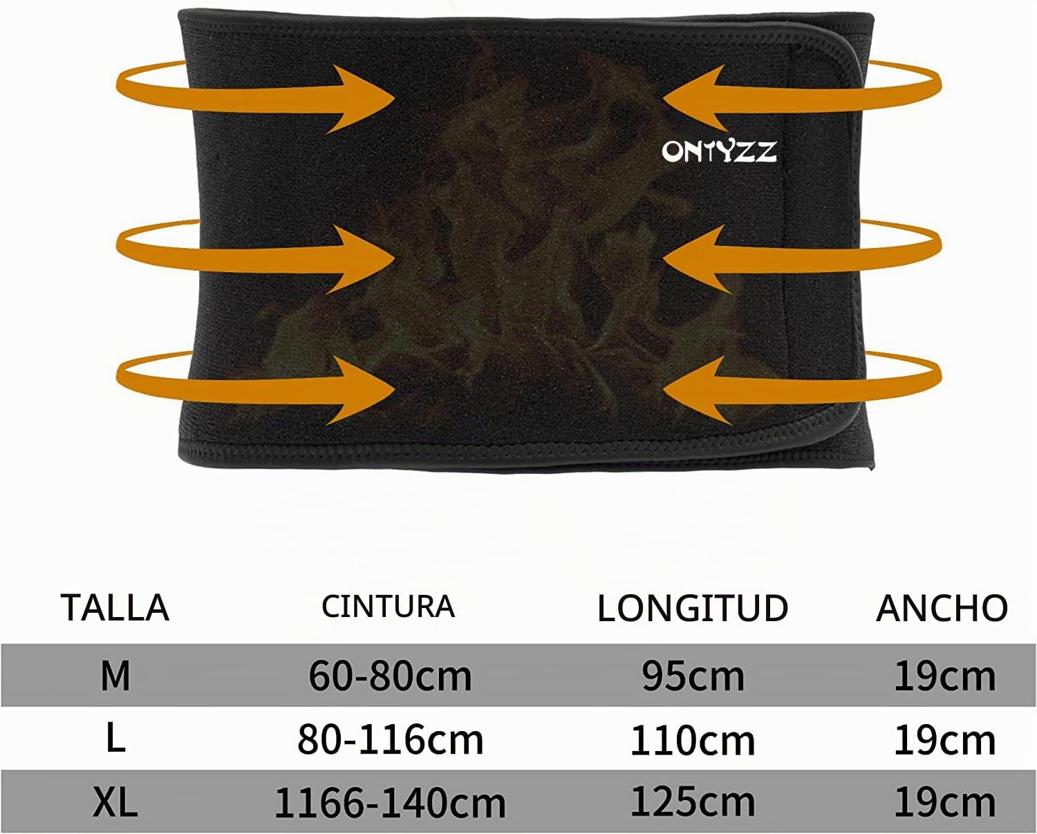 ONTYZZ Cinturón Lumbar Culturismo Ajustable Corrección de Postura para Alivio del Dolor de la Protección del Deporte Cinturón de Cinturón de riñón Soporte para la Espalda Adulto/XL