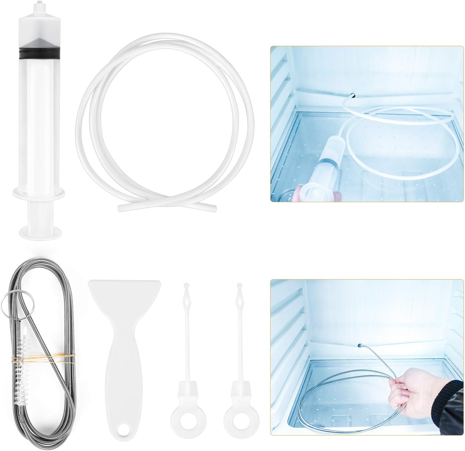 JIASHA Nettoyage pour Réfrigérateur, 6 Pièces Outil de nettoyage réfrigérateur Dissolvant de