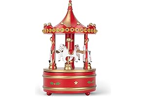 Rotating Christmas Village Merry Go Round