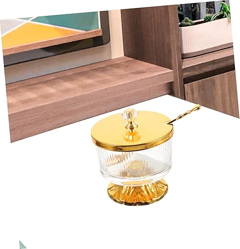 Miniatura 3 de DOITOOL café en polvo azucarero tarro de almacenamiento soporte de café para café molido café rayas verticales pimienta negra recipiente de vidrio