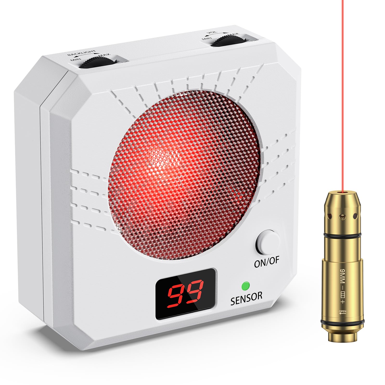 9mm Laser-Trainingspatronen Elektronisches Ziel Schießtrainingssystem Effizientes Schießzieltraining Tragbar Indoor-Schießspiel