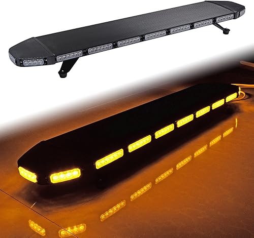 Miniatura 5 de CORP - Barra de luz estroboscópica de emergencia de 46 pulgadas con 108 LED y 4 luces estroboscópicas intermitentes de 4 LED, caja de control de