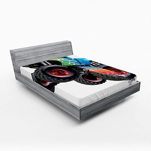 Miniatura 14 de Ambesonne Sábana bajera étnica, primer plano de degradado vertical, efecto de teñido anudado hippie Alter Life, impresión artística retro, ropa de