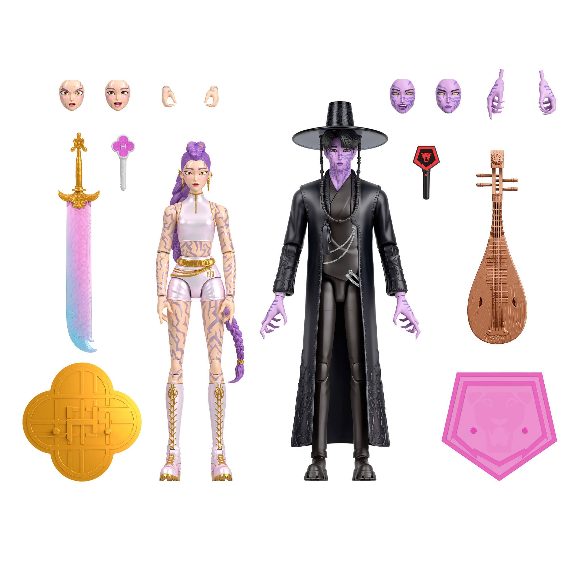 Mattel KPOP Demon Hunters Rumi y Jinu Set Figuras Batalla Final