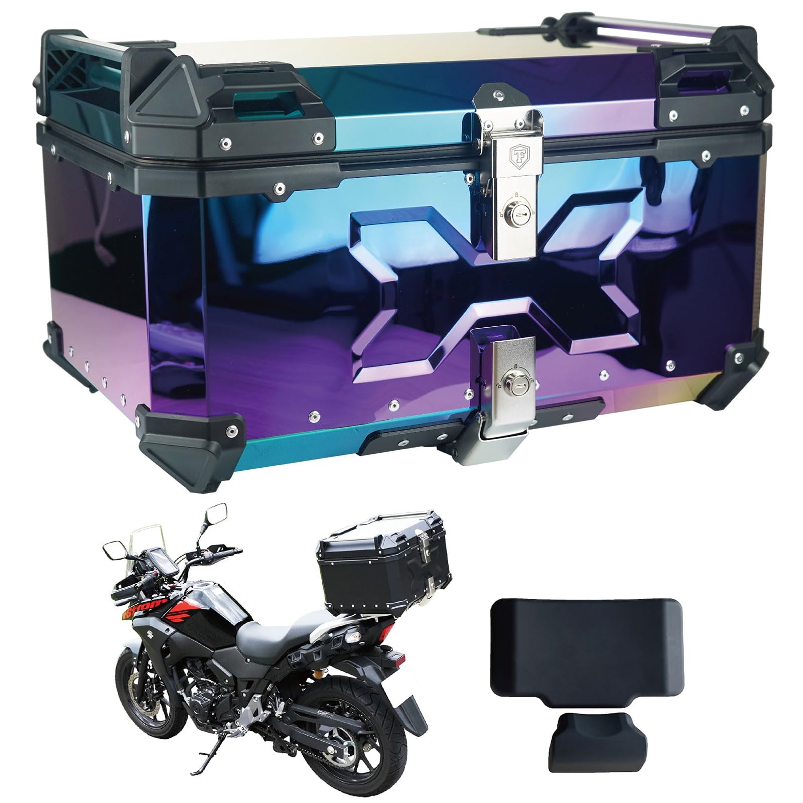 Amazon | ONE STEP バイク用リアボックス 大容量 22L 45L 55L 65L 100L 