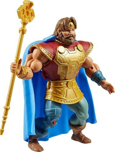Miniatura 5 de Masters of the Universe Origins Figura de acción y accesorio, Rise of Snake Men King Rando y mini libro de cómics, 5.5 pulgadas