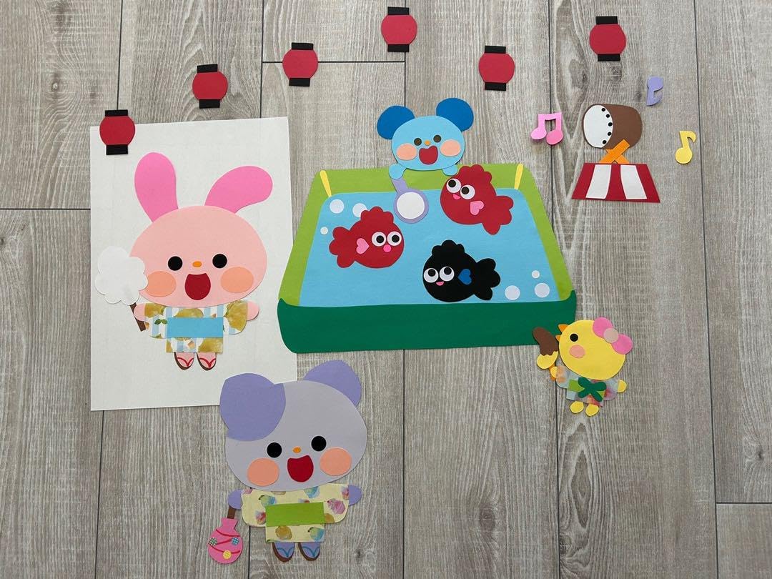 キュートようちゃん☆壁飾り3点 キュートようちゃん☆壁飾り3点 Amazon.co.jp: ヨーヨー 画用紙